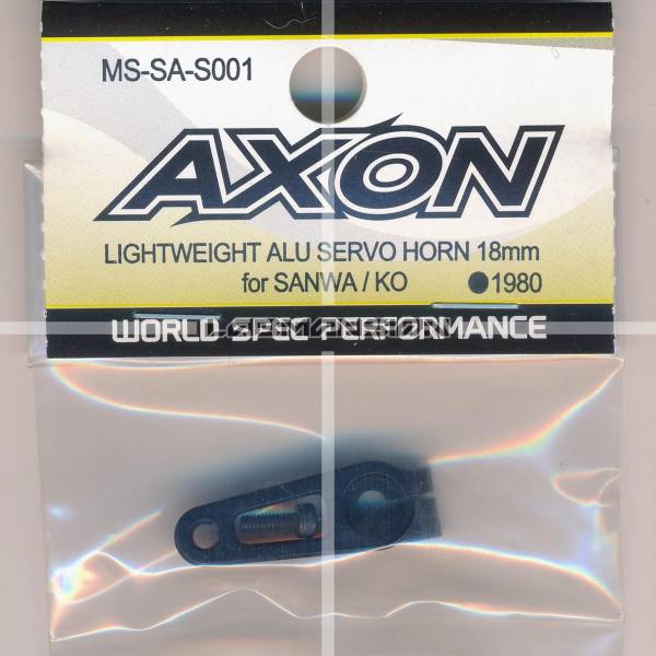 Axon LIGHTWEIGHT ALU SERVO HORN 18mm for SANWA/KO