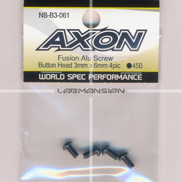 Axon Fusion Alu Screw (Button Head 3mm x 6mm 4pic)