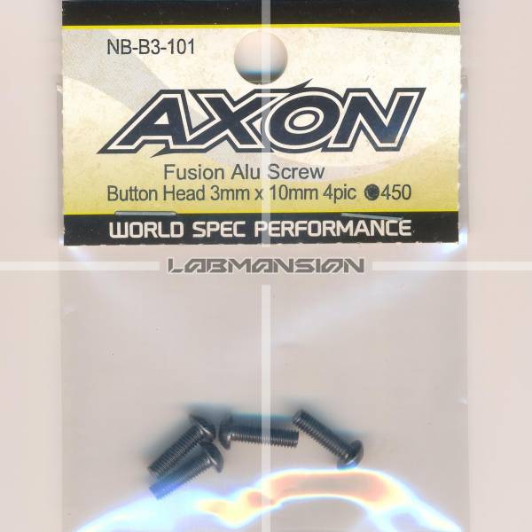 Axon Fusion Alu Screw (Button Head 3mm x 10mm 4pic)