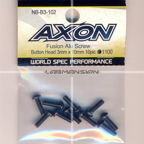 Axon Fusion Alu Screw (Button Head 3mm x 10mm 10pic)　