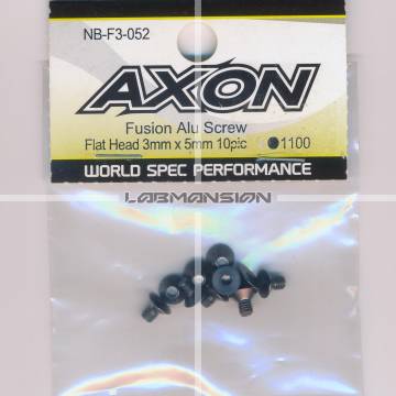 Axon Fusion Alu Screw (Flat Head 3mm x 5mm 10pic) 
