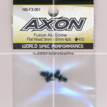 Axon Fusion Alu Screw (Flat Head 3mm x 6mm 4pic)