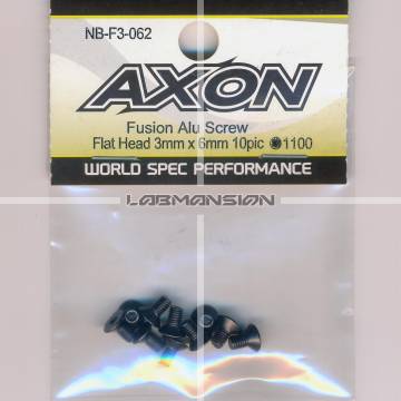Axon Fusion Alu Screw (Flat Head 3mm x 6mm 10pic)