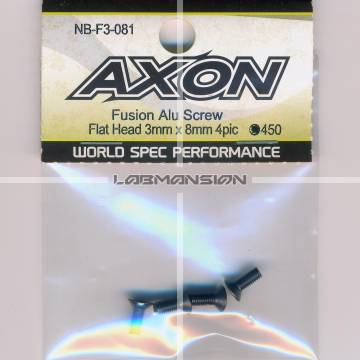 Axon Fusion Alu Screw (Flat Head 3mm x 8mm 4pic)