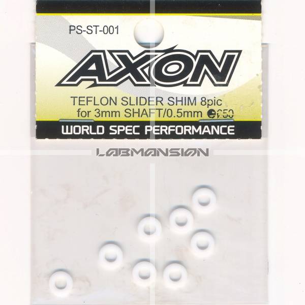 Axon TEFLON SLIDER SHIM 8pic for 3mm SHAFT/0.5mm 