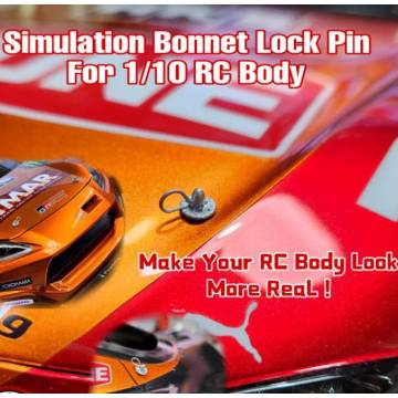 Simulation bonnet lock pin