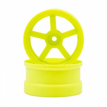 Competition wheel Fluorescent Yellow (offset 6mm, 2 pieces)