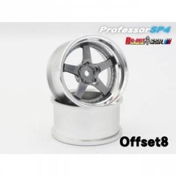 SSR Professor SP4 Offset 8 TITAN SILVER (Rim Plating) (2pcs)