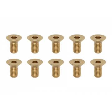 High precision brass FH screw M3 x 6 mm