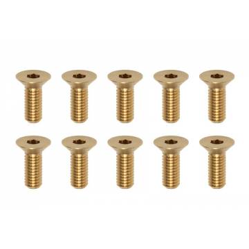 High precision brass FH screw M3 x 8 mm