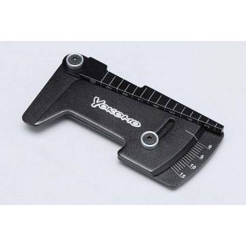 Yokomo Racing Tool Aluminum Height & Camber Gauge (Black)